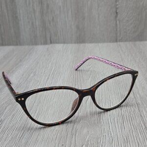 Kate Spade Eyeglasses Flower Pattern KS Roanne 086 Dark Havana Cat-Eye 54mm